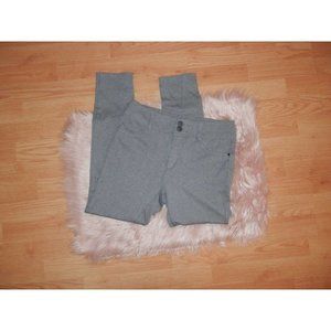 Ci Sono Women's Large Gray Stretch Skinny Trendy Pocketed Leggings Pants 2987